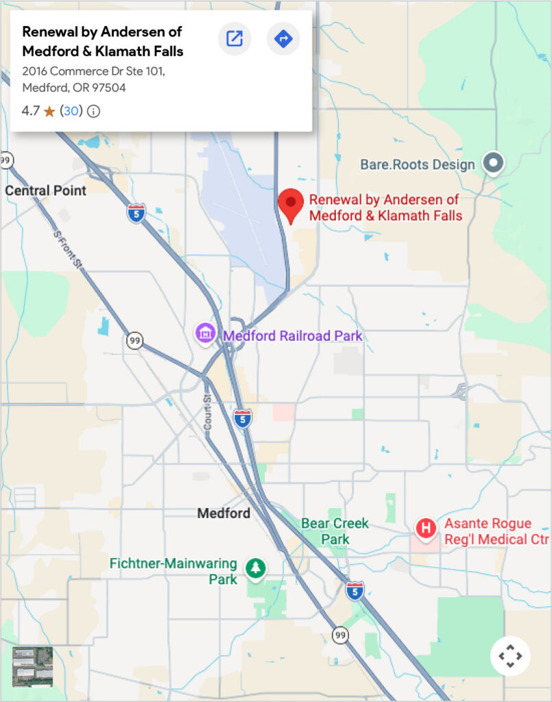 Renewal By Andersen of Medford and Klamath Falls location on Google Maps