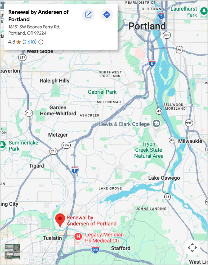 Renewal By Andersen of Portland location on Google Maps